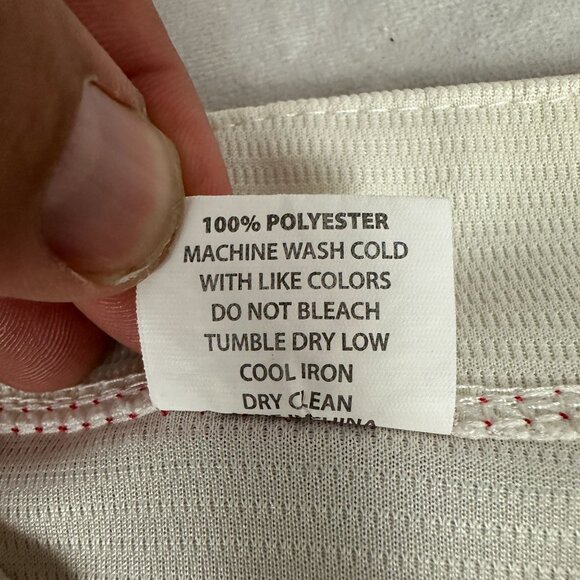 St. Louis Cardinals XL Baseball Jersey Cream Polyester Scott Credit Union Patch - Picture 6 of 6